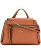 Hogan Zipped Tote, Women's, Brown, Leather