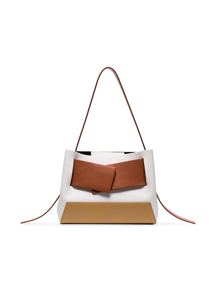Yuzefi Multicoloured Biggy Shoulder Bag - White
