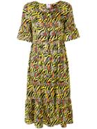 Ultràchic Animals Print Shirt Dress - Yellow & Orange