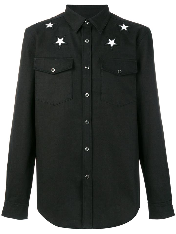 Givenchy Star Patch Shirt - Black