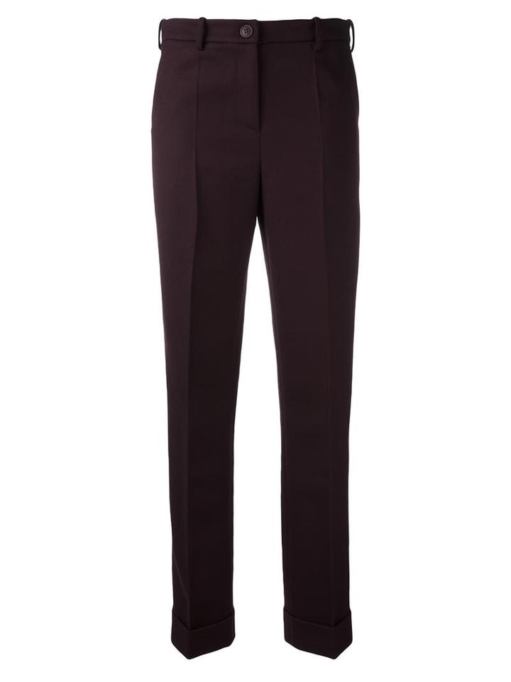Jacquemus Classic Trousers, Women's, Size: 36, Red, Wool/acetate/polyester