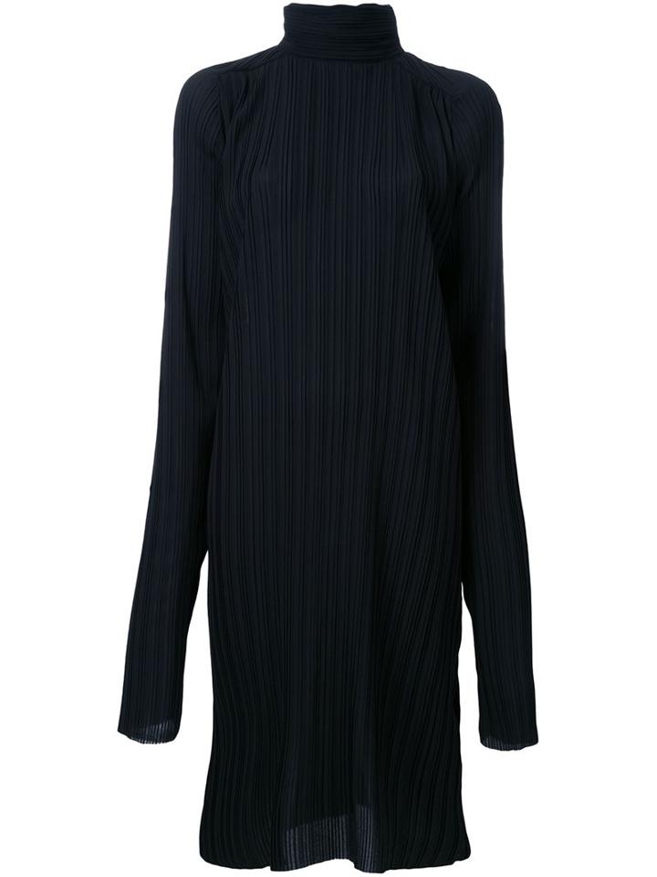 Strateas Carlucci Pleated Funnel Neck Tunic, Women's, Size: Small, Black, Polyester