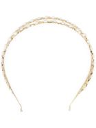 Rosantica Pearl Embellished Hair Band, Women's, Metallic, 24kt Gold Plated Metal/pearls