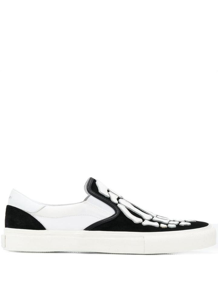 Amiri Skeleton Print Sneakers - Black