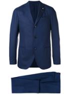 Lardini - Two Piece Suit - Men - Cotton/cupro/viscose/wool - 52, Blue, Cotton/cupro/viscose/wool