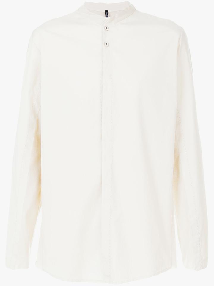 Transit Mandarin Collar Shirt - Nude & Neutrals