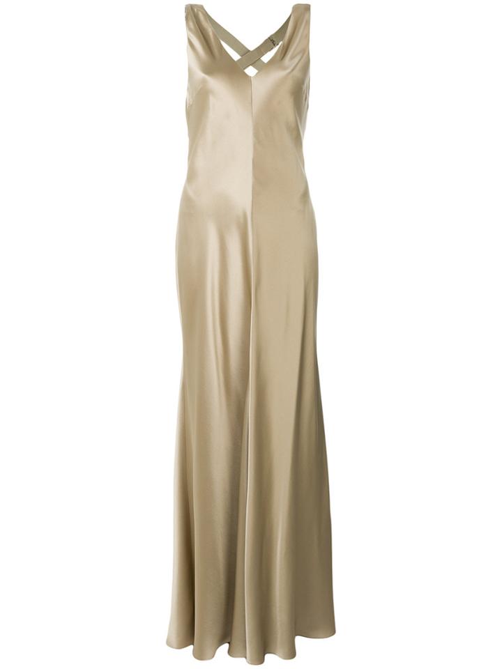 Alberta Ferretti Long Slip Gown - Nude & Neutrals