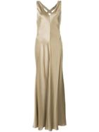 Alberta Ferretti Long Slip Gown - Nude & Neutrals