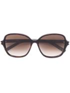Saint Laurent - Square Frame Sunglasses - Women - Acetate - 57, Brown, Acetate