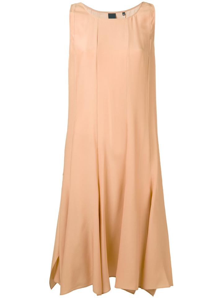 Aspesi - Flared Dress - Women - Silk - 42, Nude/neutrals, Silk
