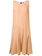 Aspesi - Flared Dress - Women - Silk - 42, Nude/neutrals, Silk