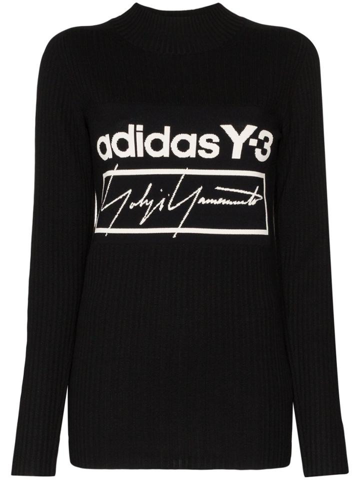 Y-3 Logo Tech Knit Jumper - Black