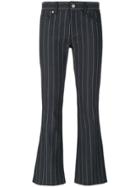 Versace Jeans Pinstripes Flared Jeans - Grey