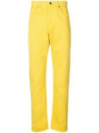 Msgm Regular Fit Trousers - Yellow