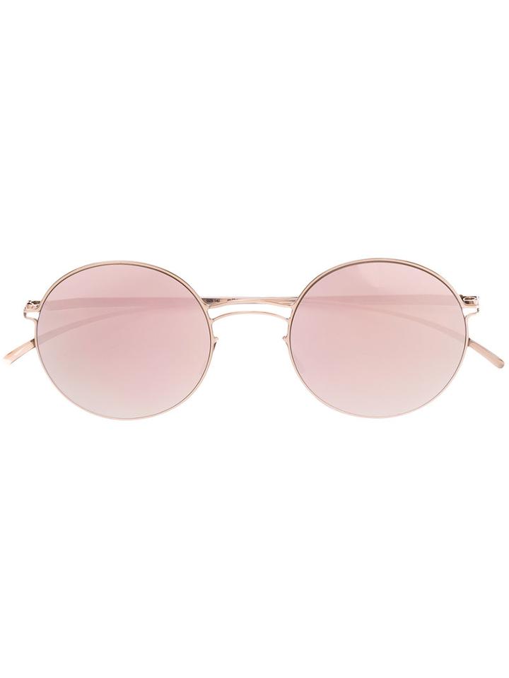 Mykita - Messe Round Sunglasses - Unisex - Acetate/metal - One Size, Nude/neutrals, Acetate/metal