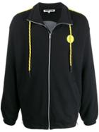 Mcq Alexander Mcqueen Logo Patch Zip-up Sweatshirt - Black