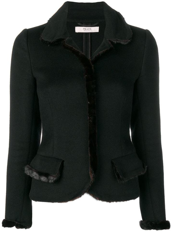 Prada Pre-owned 1980's Fitted Short Jacket - Black