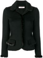 Prada Pre-owned 1980's Fitted Short Jacket - Black