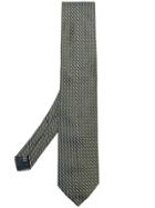 Fashion Clinic Timeless Geometric Pattern Tie - Green