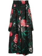 Yohji Yamamoto Printed Loose-fit Trousers - Black