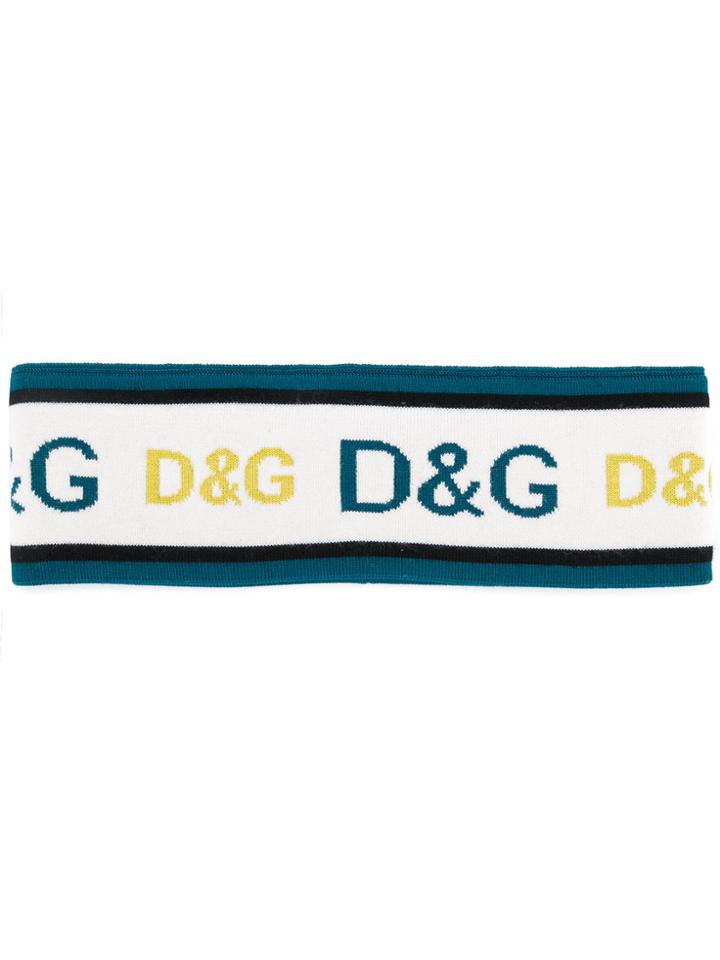 Dolce & Gabbana Logo Head Band - Blue