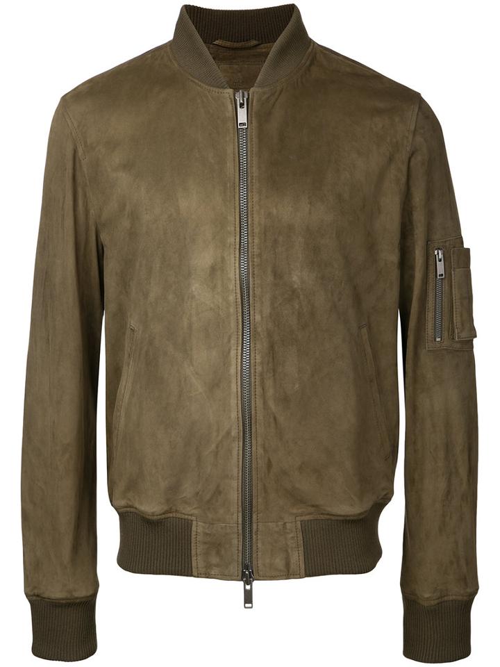 Desa Collection - Suede Bomber Jacket - Men - Suede - 52, Brown, Suede