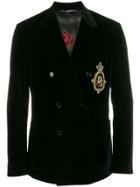 Dolce & Gabbana Embroidered Blazer - Black