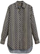 Burberry Spot And Stripe Shirt - Blue