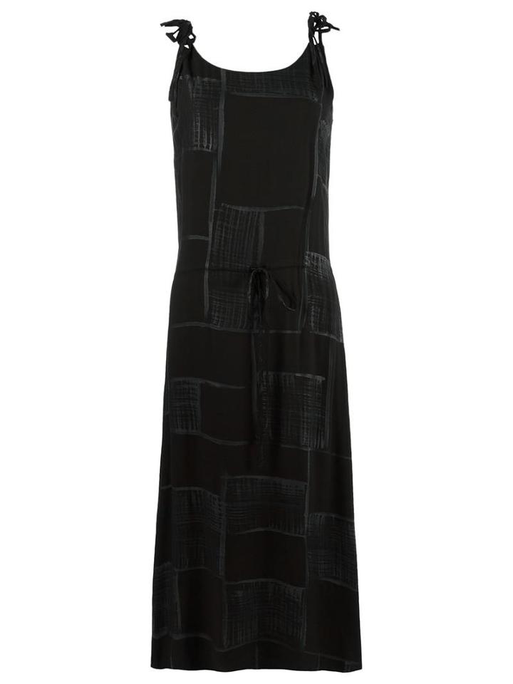 Uma Raquel Davidowicz Long Printed Dress, Women's, Size: 40, Black, Viscose