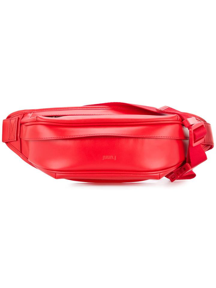 Juun.j Patent Bum Bag - Red