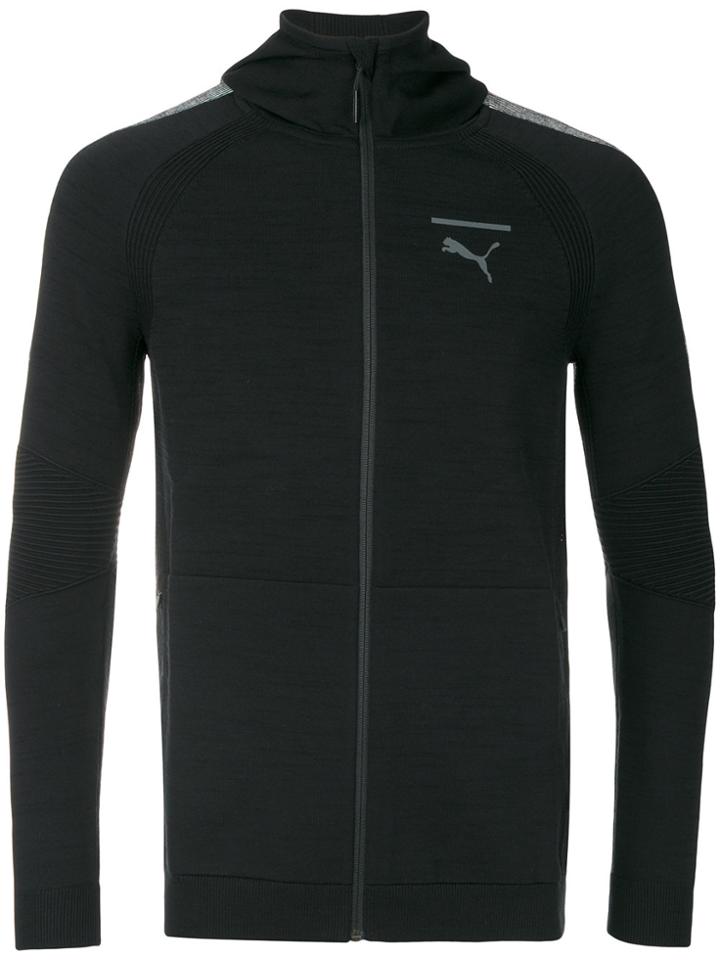Puma Lightweight Zipped Hoodie - Black