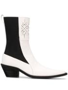 Haider Ackermann Lasercut Boots - White