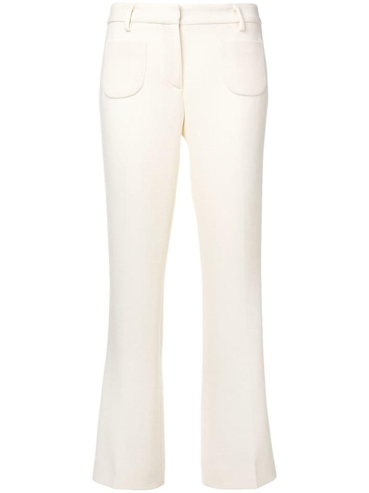 L'autre Chose Straight Leg Trousers - White
