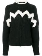 Isabel Marant Detailed Knit Jumper - Black