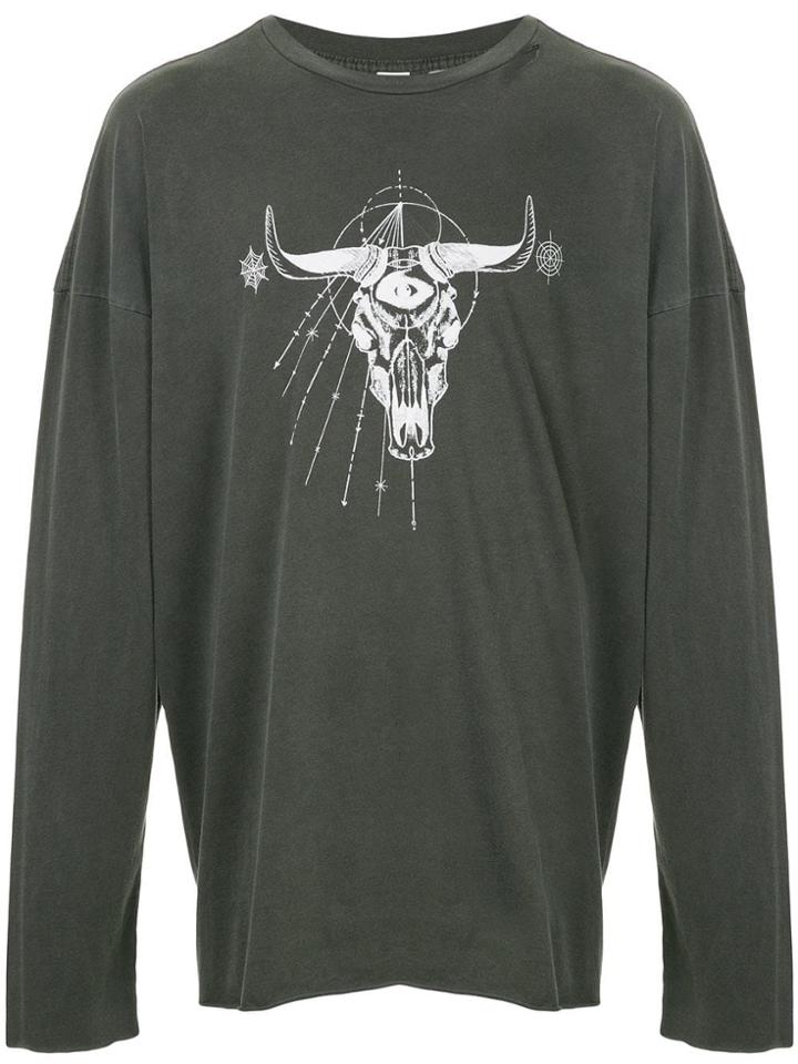 Alchemist Tombstone Long-sleeved Top - Grey