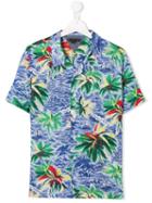 Tommy Hilfiger Junior Teen Tropical Print Shirt - White