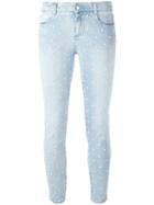 Stella Mccartney Embroidered Star Detail Jeans, Women's, Size: 27, Blue, Cotton/spandex/elastane/polyester/polyamide