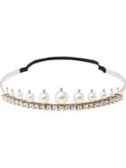 Miu Miu Embellished Elasticated Headband - Metallic