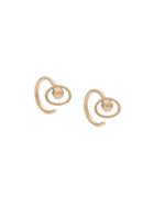 Julien David Tiny Curved Earrings - Metallic