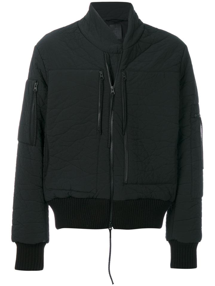 Thom Krom Crinkled Bomber Jacket - Black