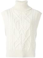 Isabel Marant 'grant' Sleeveless Jumper, Women's, Size: 42, White, Polyamide/alpaca/merino
