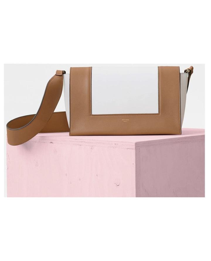 Celine Robert Celine Robert Bletshouldbag White And Brown -