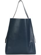 Valextra Medium Bucket Shoulder Bag, Women's, Blue