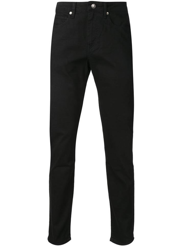 Levi's: Made & Crafted 'needle Narrow Clean Back' Slim Jeans, Men's, Size: 36/34, Black, Cotton/spandex/elastane