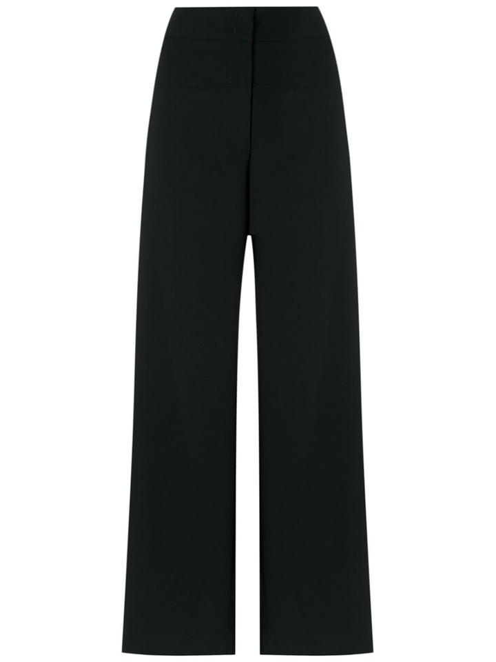 Giuliana Romanno - Wide Trousers - Women - Polyester - 40, Black, Polyester