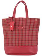 Familiar Teen Checked Tote Bag - Red