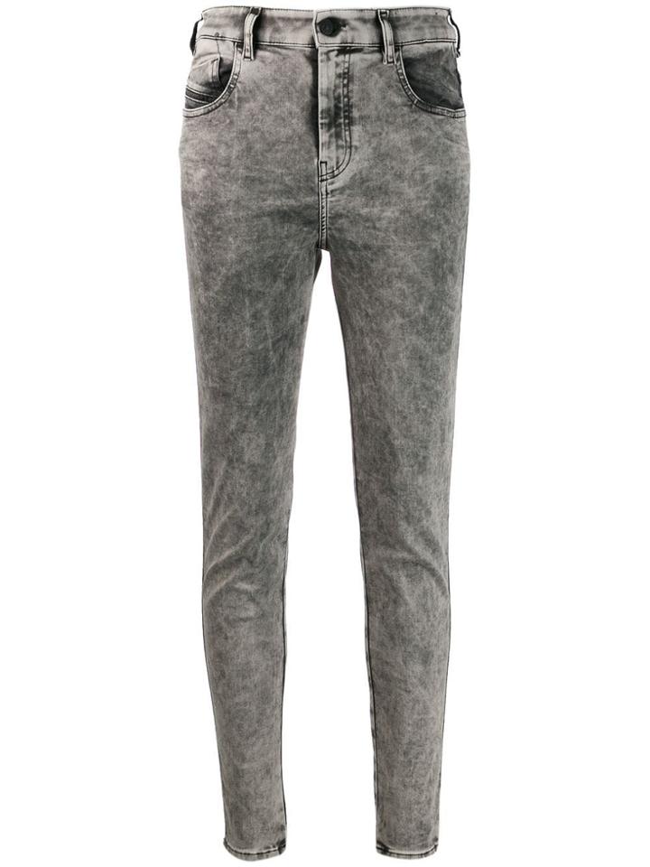 Diesel High-rise Skinny Jeans - Grey