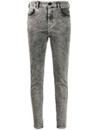 Diesel High-rise Skinny Jeans - Grey