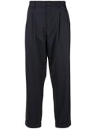 D'urban Elasticated Waistband Cropped Trousers - Black