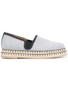 Flamingos Double Braid Espadrilles - Grey
